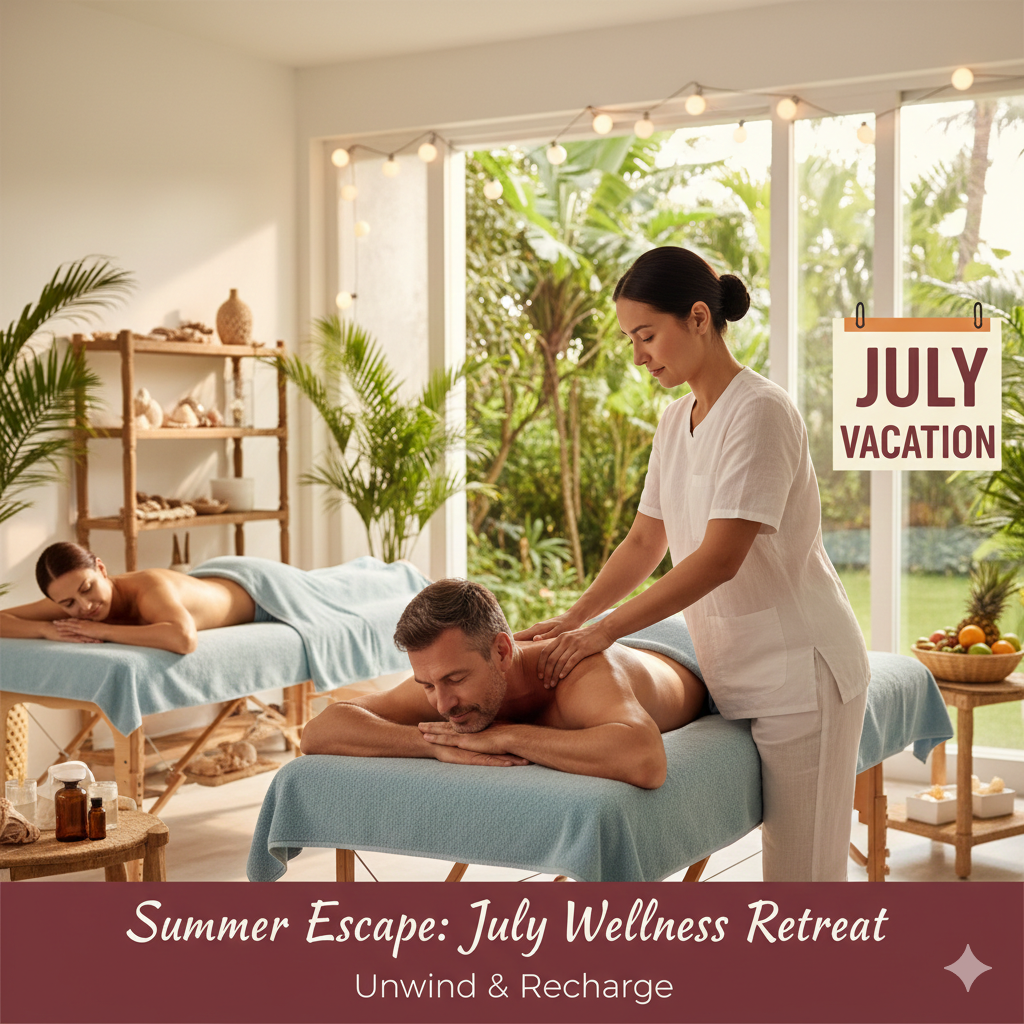 Massagem em Goiânia nas férias de julho com ambiente relaxante